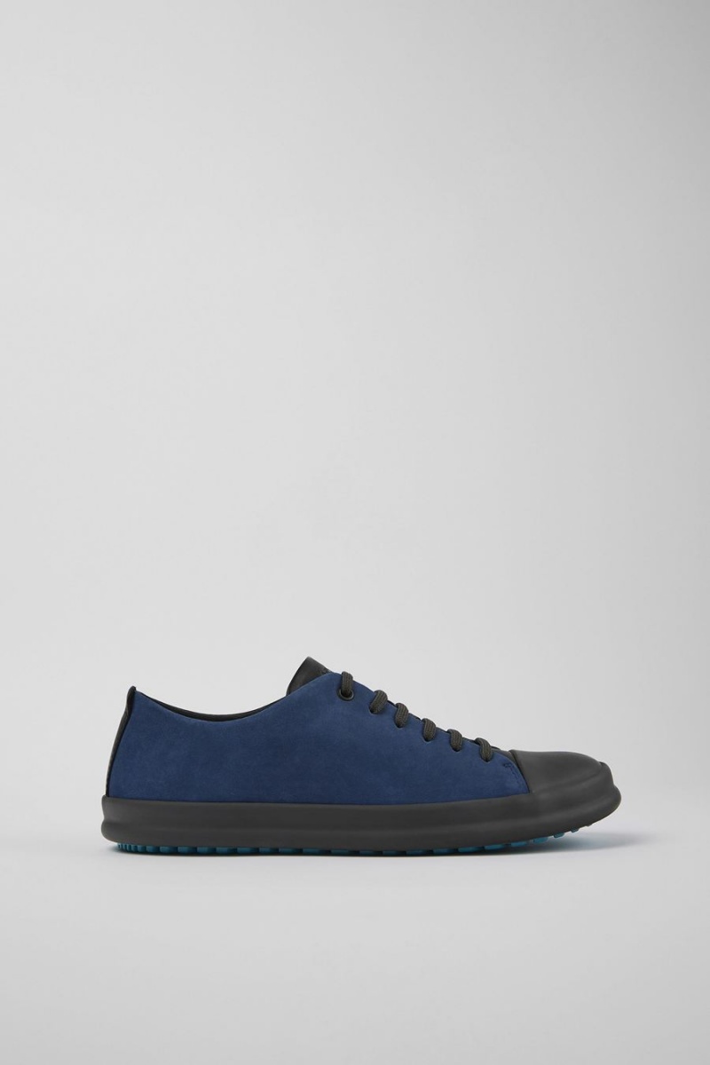 Zapatillas Camper Twins Cuero Nubuck Hombre Azul Marino | BCXGJ-5329
