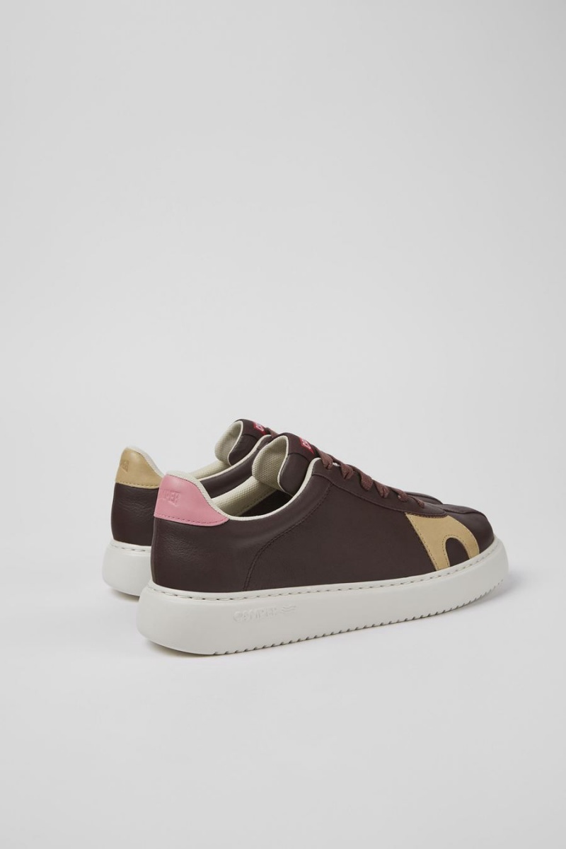 Zapatillas Camper Twins Cuero Nubuck Mujer Marrones | AXZOP-6470