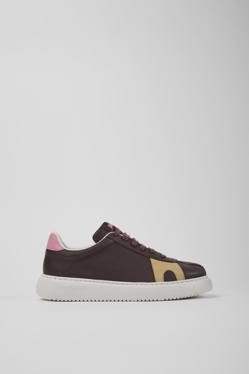 Zapatillas Camper Twins Cuero Nubuck Mujer Marrones | AXZOP-6470