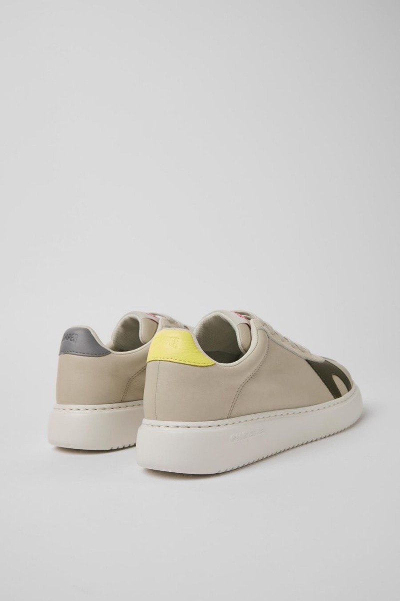 Zapatillas Camper Twins Cuero Nubuck Mujer Gris | PQYRV-0283