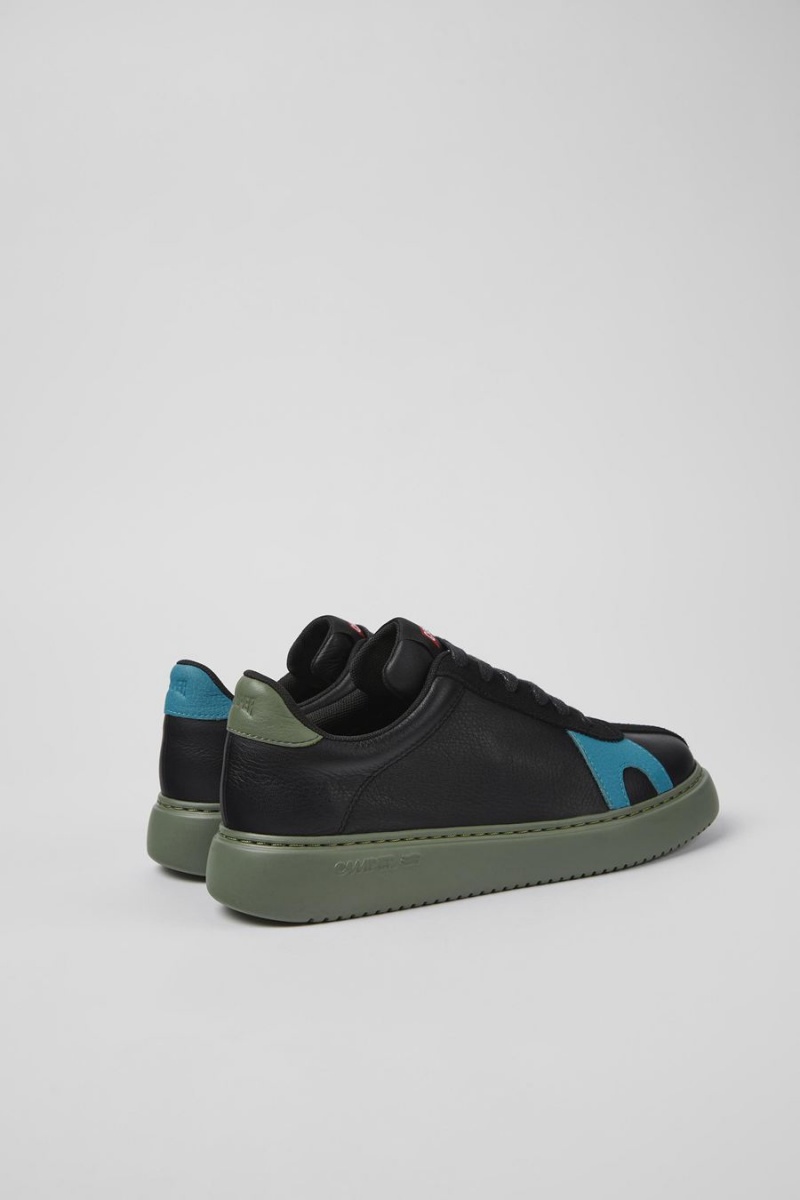 Zapatillas Camper Twins Cuero Nubuck Mujer Negras | HGEWP-7912