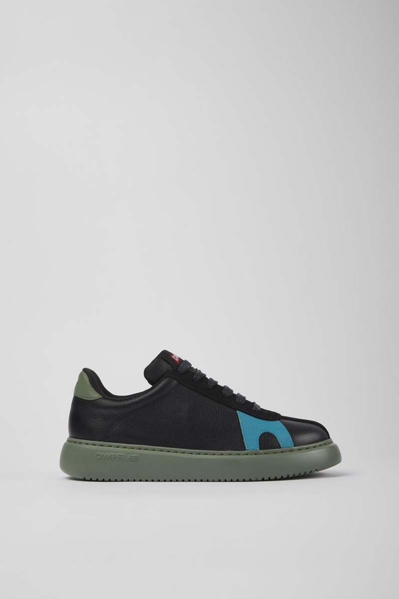 Zapatillas Camper Twins Cuero Nubuck Mujer Negras | HGEWP-7912