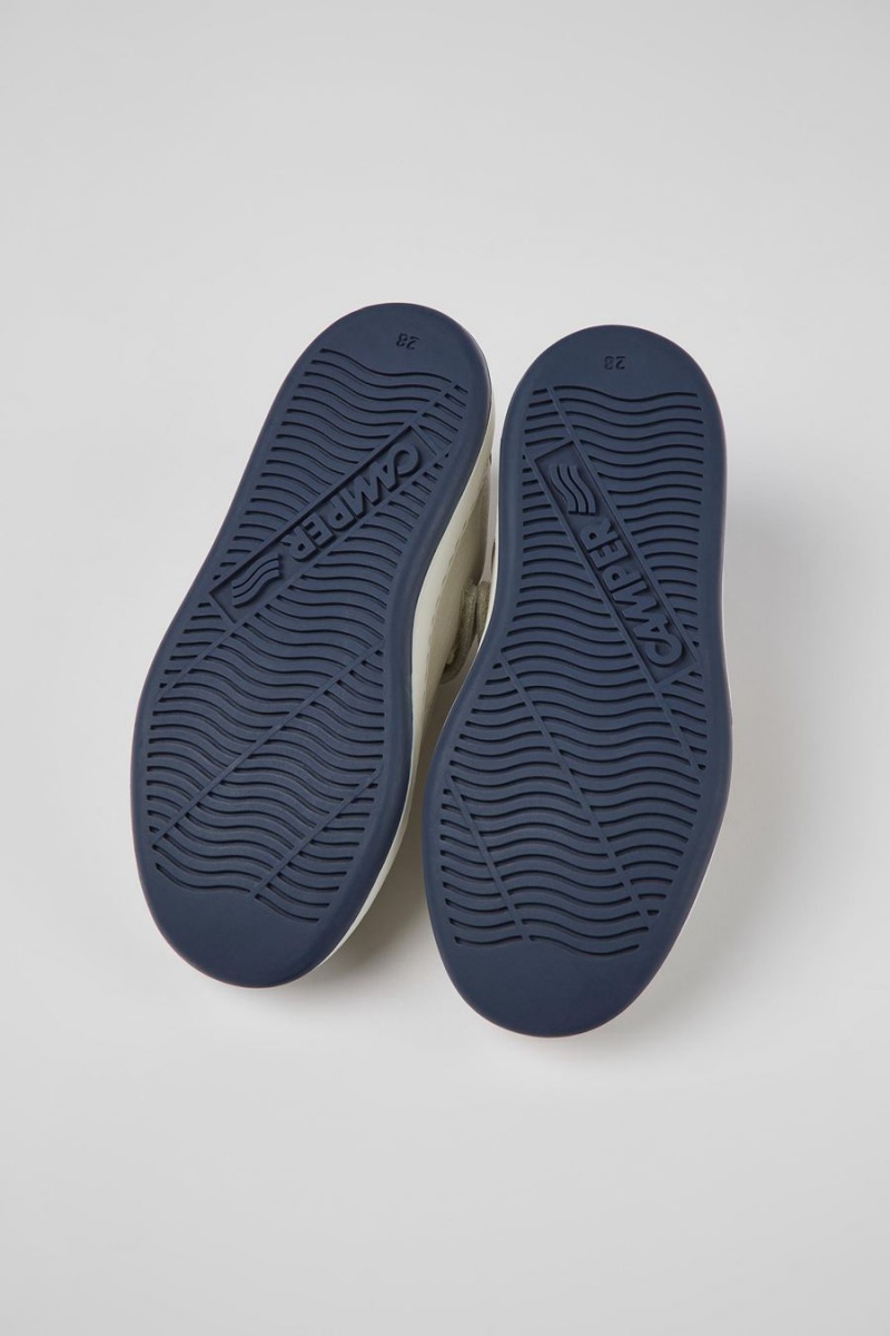 Zapatillas Camper Twins Cuero Nubuck Niña Blancas | MUEDN-3157
