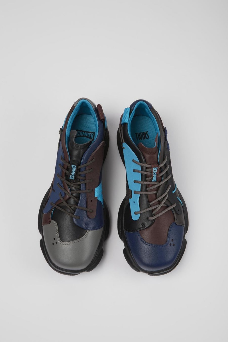 Zapatillas Camper Twins Cuero Textil Hombre Multicolor | RTYJO-3178