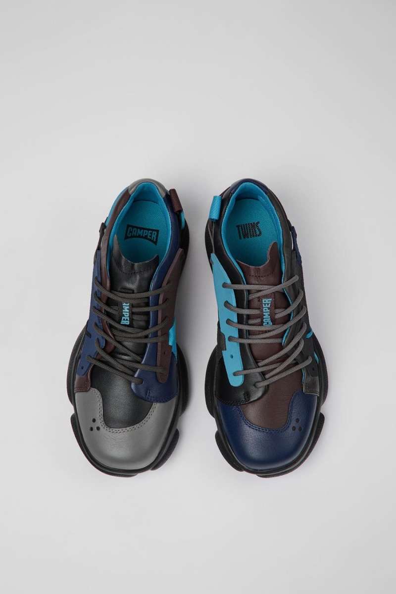 Zapatillas Camper Twins Cuero Textil Mujer Multicolor | GTLPO-2893