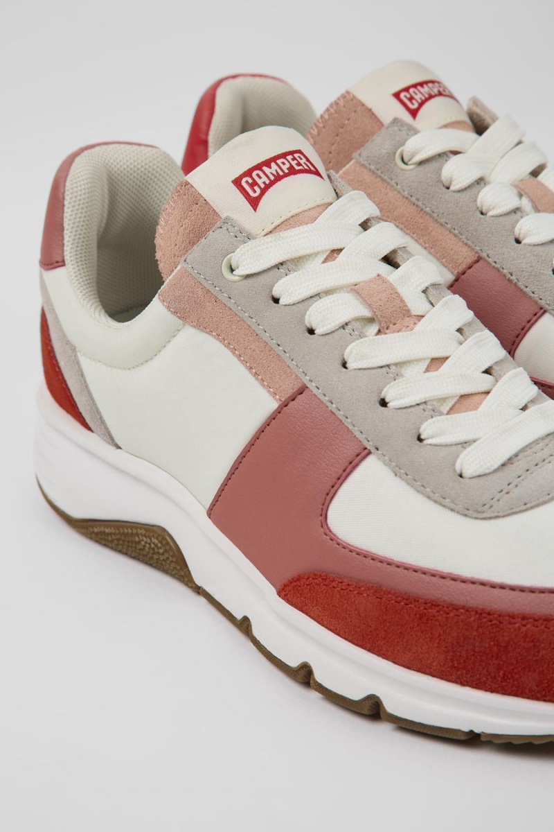 Zapatillas Camper Twins Encaje up Mujer Blancas | QAFUM-6701
