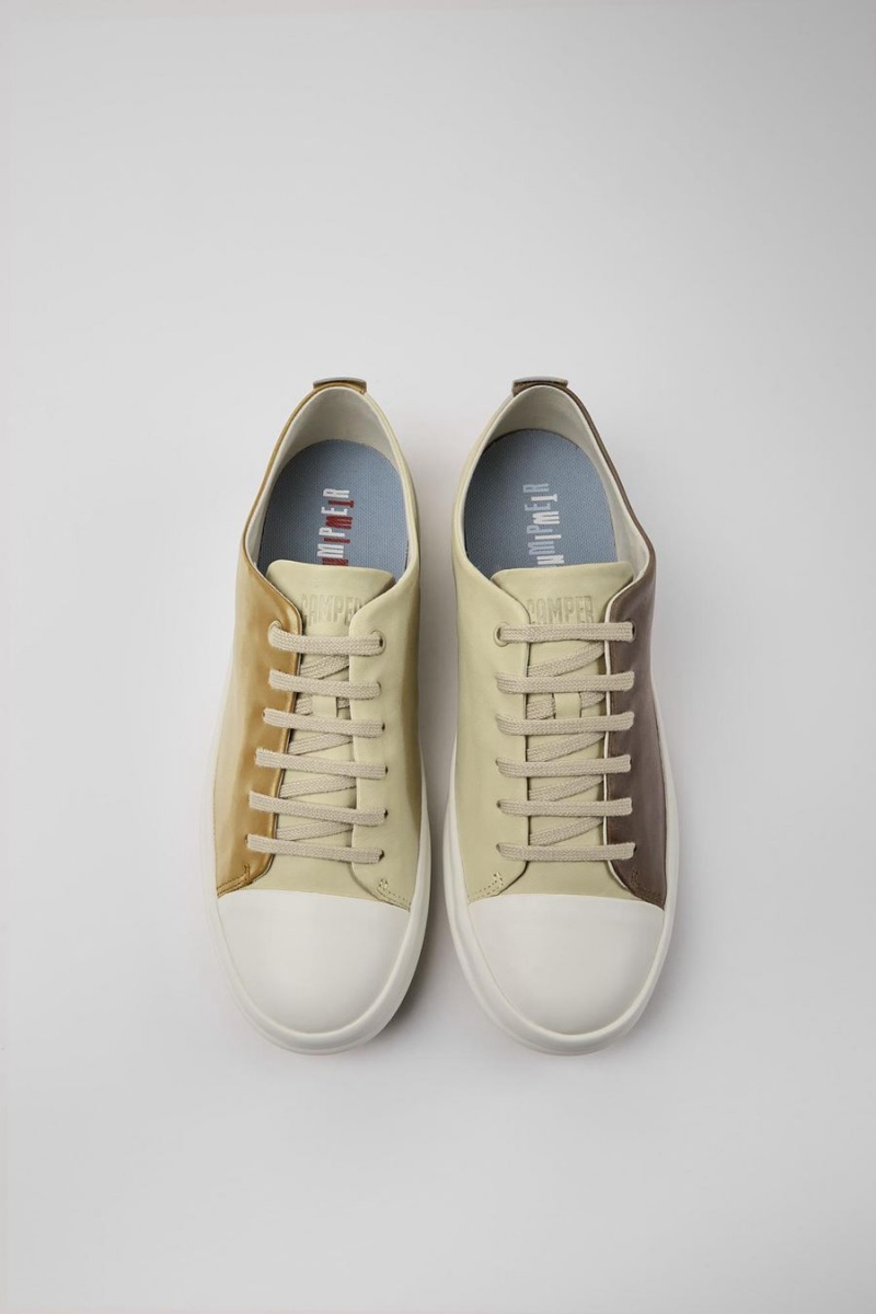 Zapatillas Camper Twins Hombre Beige | WTXQL-8451