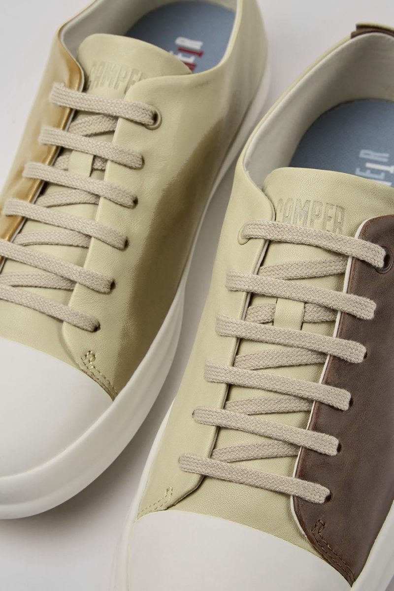Zapatillas Camper Twins Hombre Beige | WTXQL-8451
