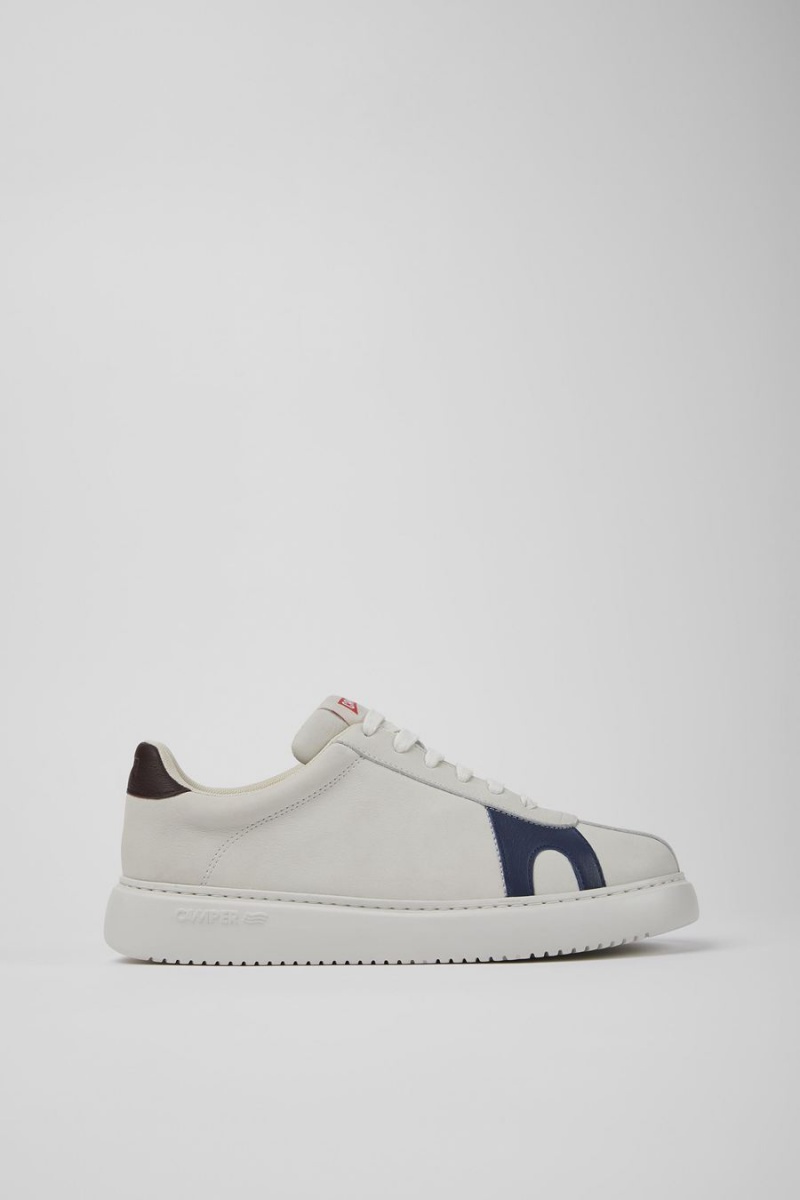 Zapatillas Camper Twins Non-dyed Cuero Hombre Blancas | BYGFL-9246