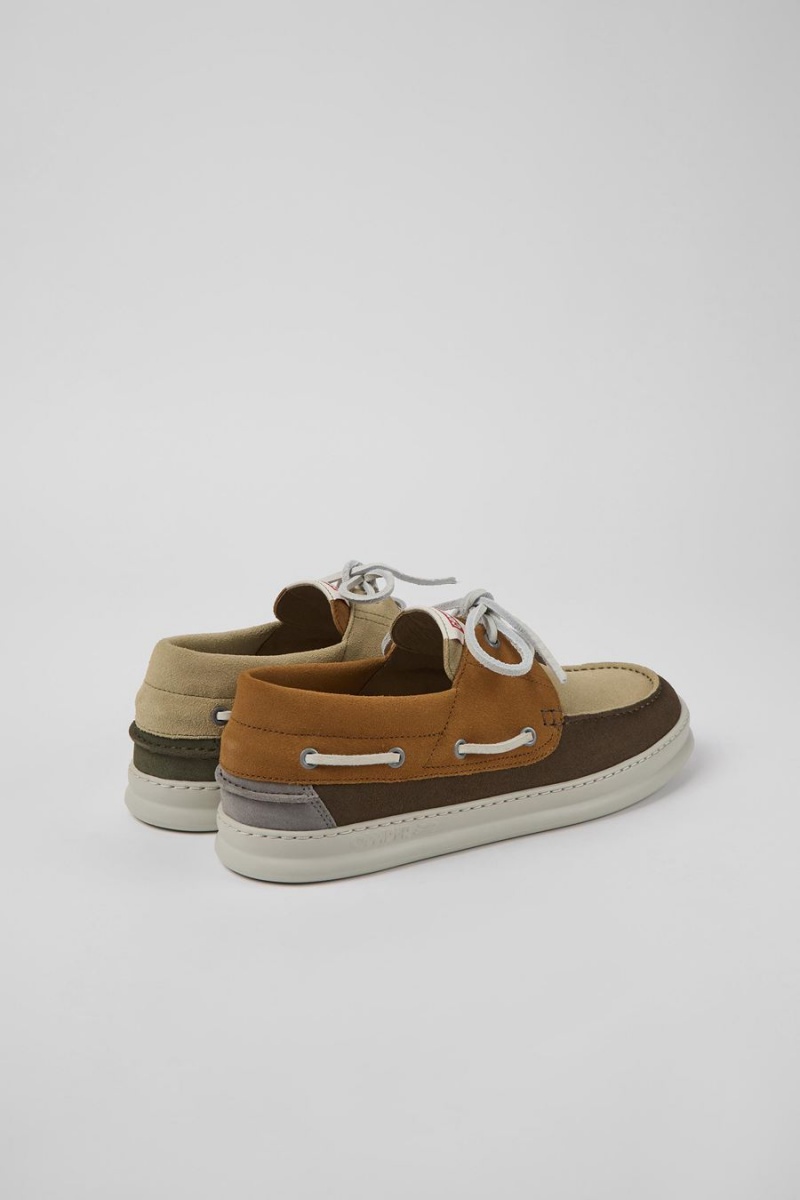 Zapatillas Camper Twins Nubuck Hombre Beige | SAGDQ-7846