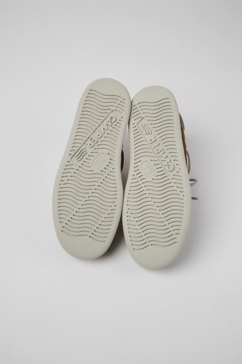 Zapatillas Camper Twins Nubuck Hombre Beige | SAGDQ-7846
