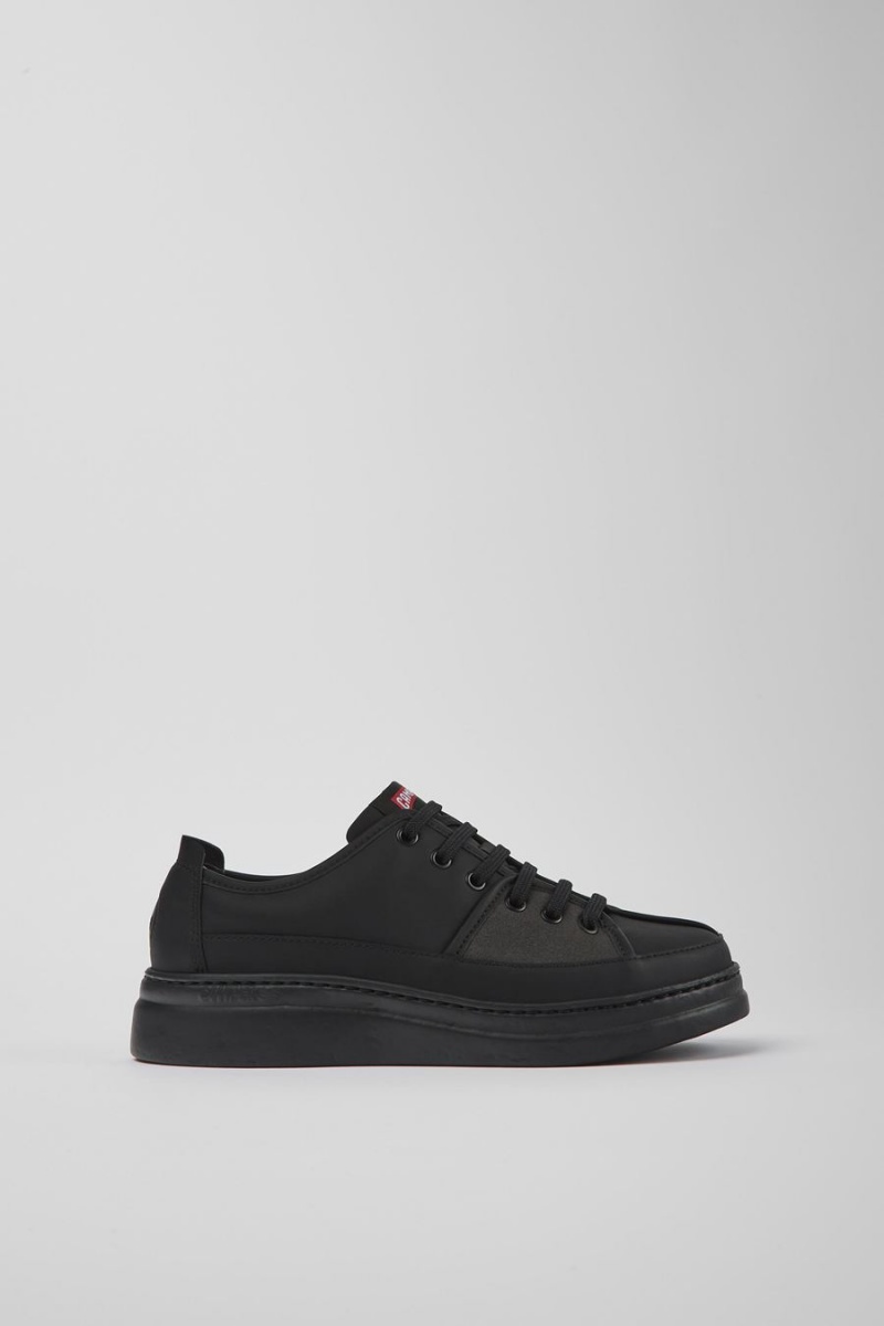 Zapatillas Camper Twins Recycled Cuero Mujer Negras | VAKTE-3967
