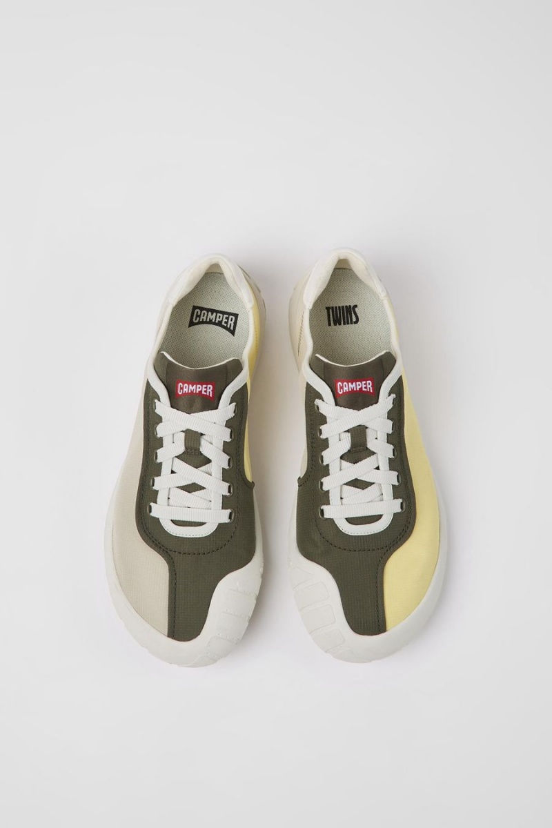 Zapatillas Camper Twins Textil Mujer Verde | JAUFE-7389