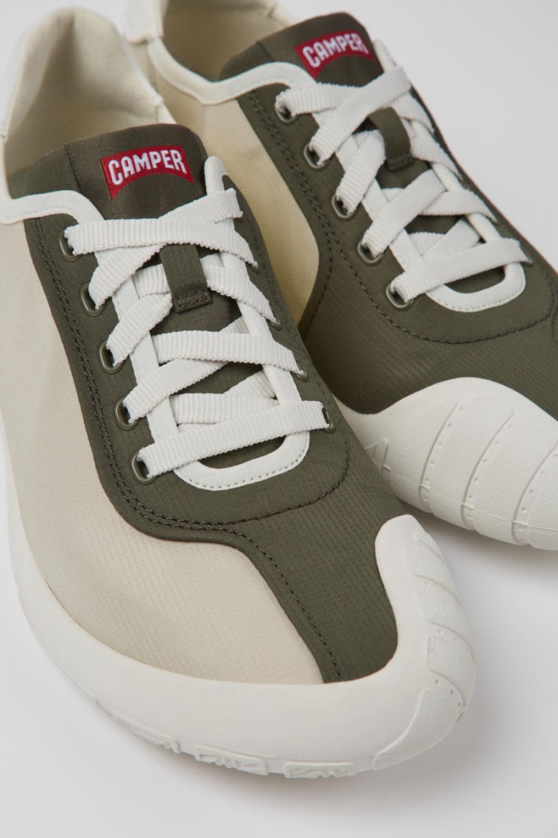 Zapatillas Camper Twins Textil Mujer Verde | JAUFE-7389