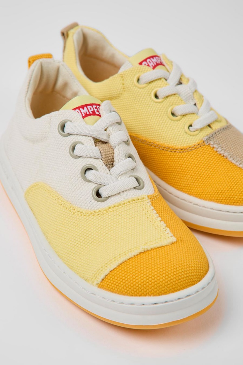 Zapatillas Camper Twins Textil Niño Amarillo | LFCIW-9704