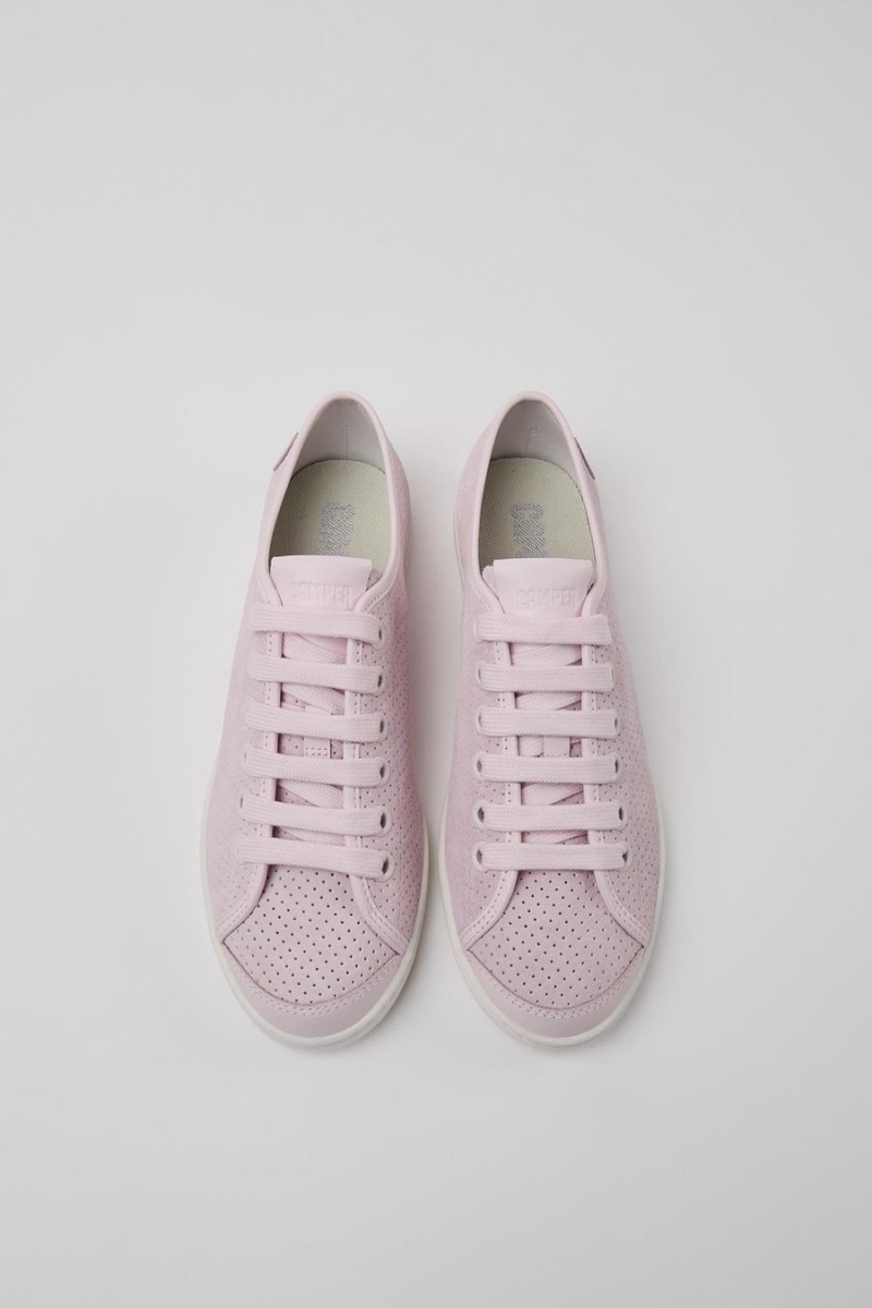 Zapatillas Camper Uno Nubuck Cuero Mujer Rosas | DWUGA-6384