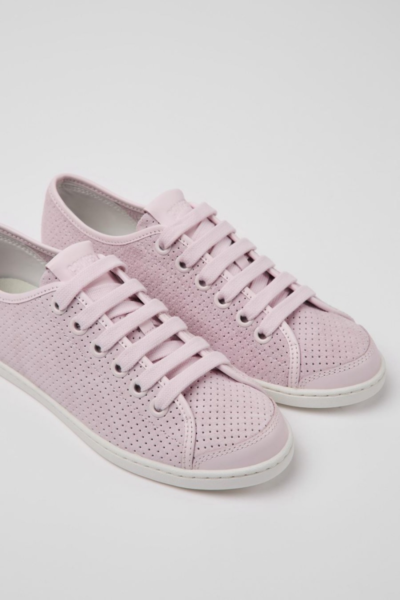 Zapatillas Camper Uno Nubuck Cuero Mujer Rosas | DWUGA-6384