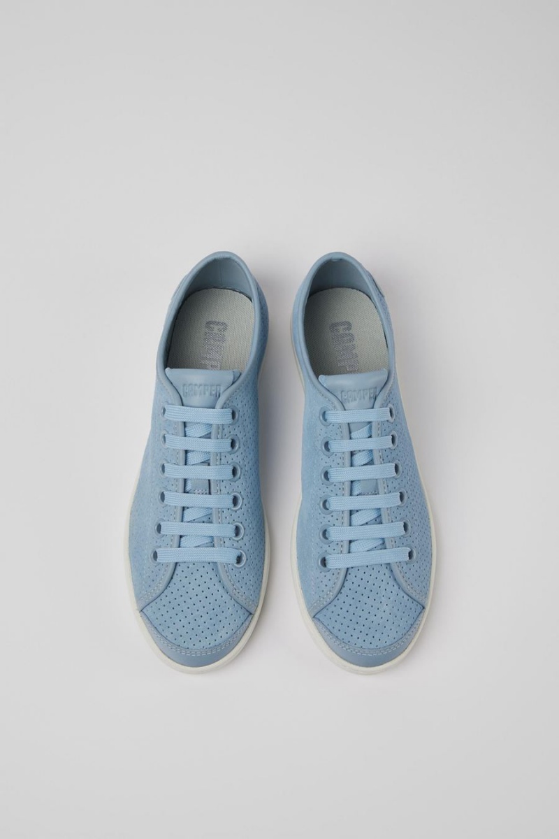 Zapatillas Camper Uno Nubuck Cuero Mujer Azules | NERDK-4673