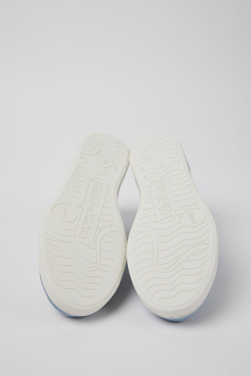Zapatillas Camper Uno Nubuck Cuero Mujer Azules | NERDK-4673