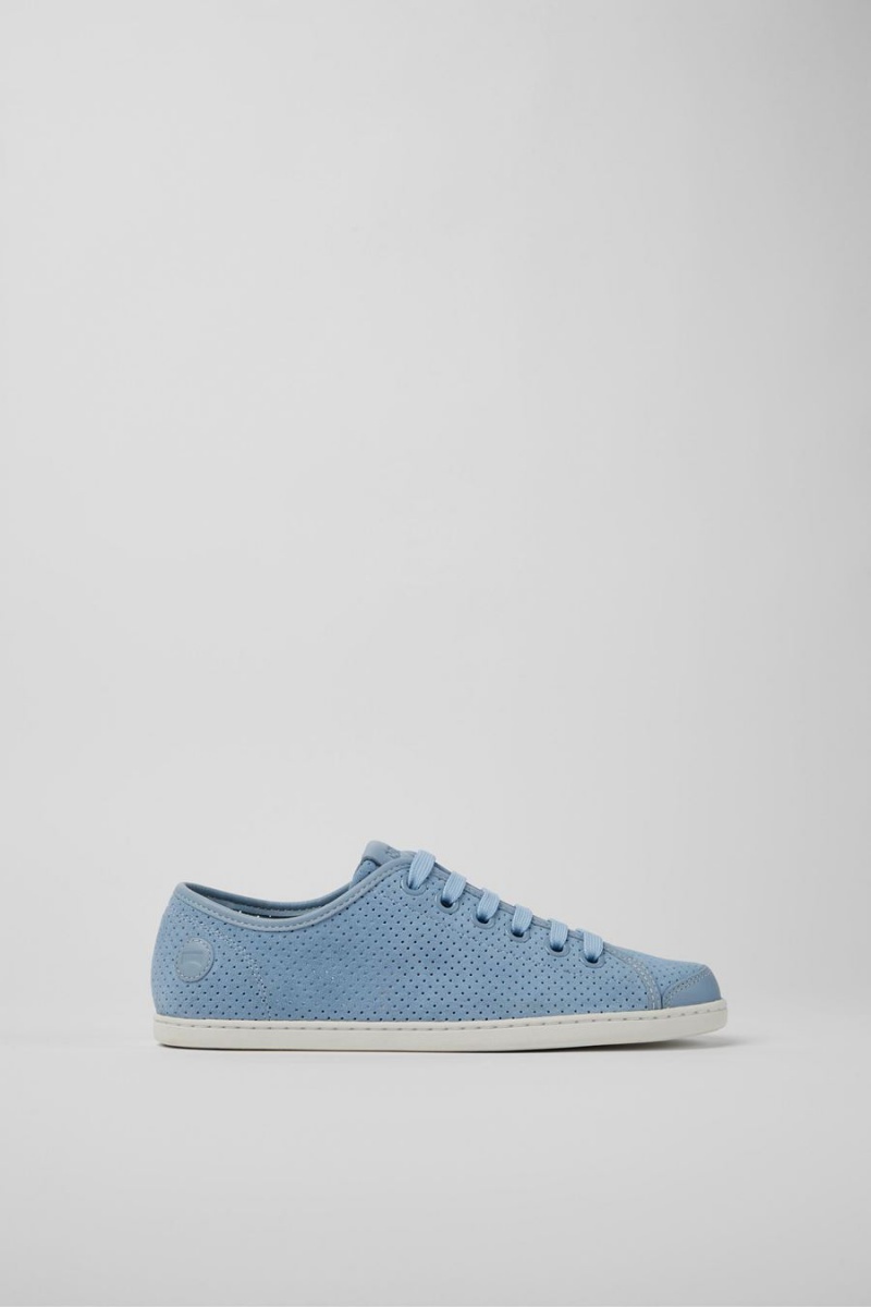 Zapatillas Camper Uno Nubuck Cuero Mujer Azules | NERDK-4673