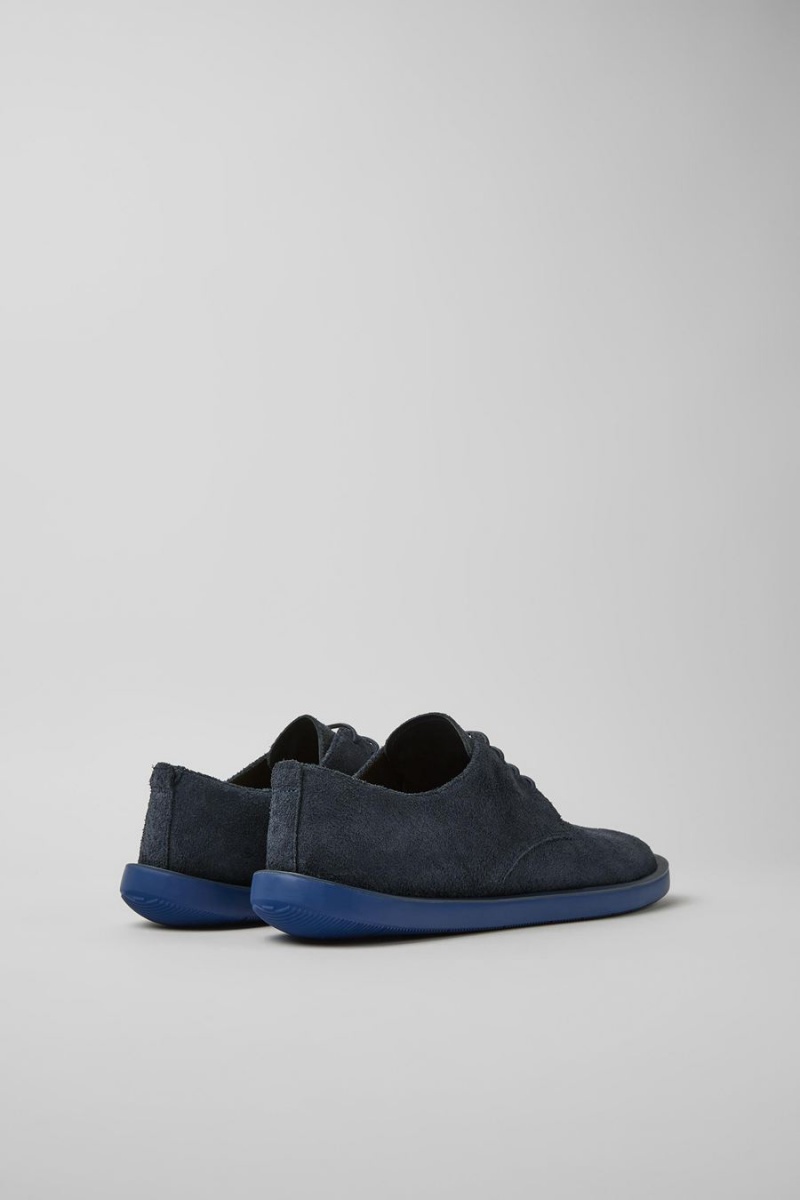Zapatillas Camper Wagon Nubuck Hombre Azules | IHGUD-1743