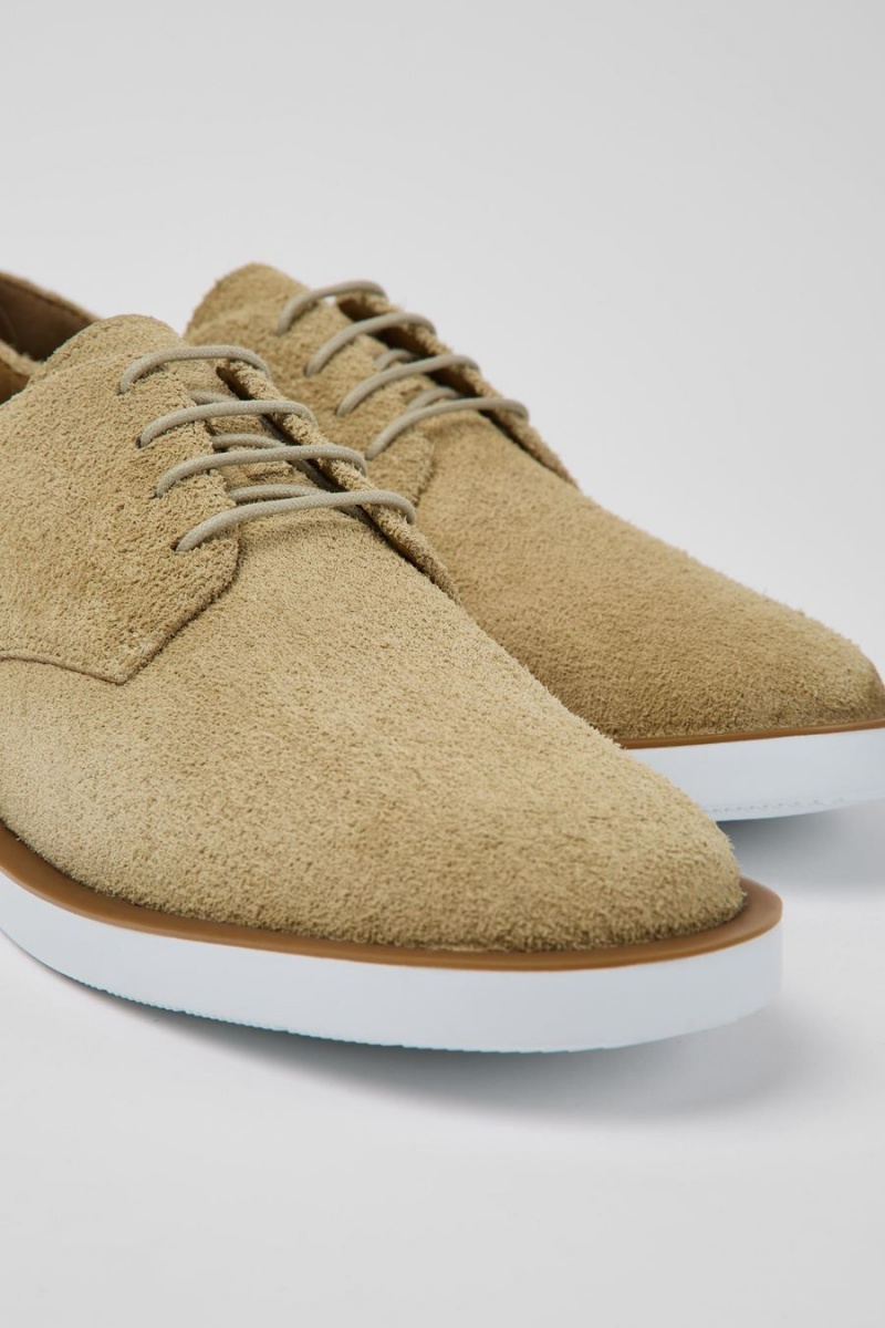 Zapatillas Camper Wagon Nubuck Hombre Beige | SLZNP-0289