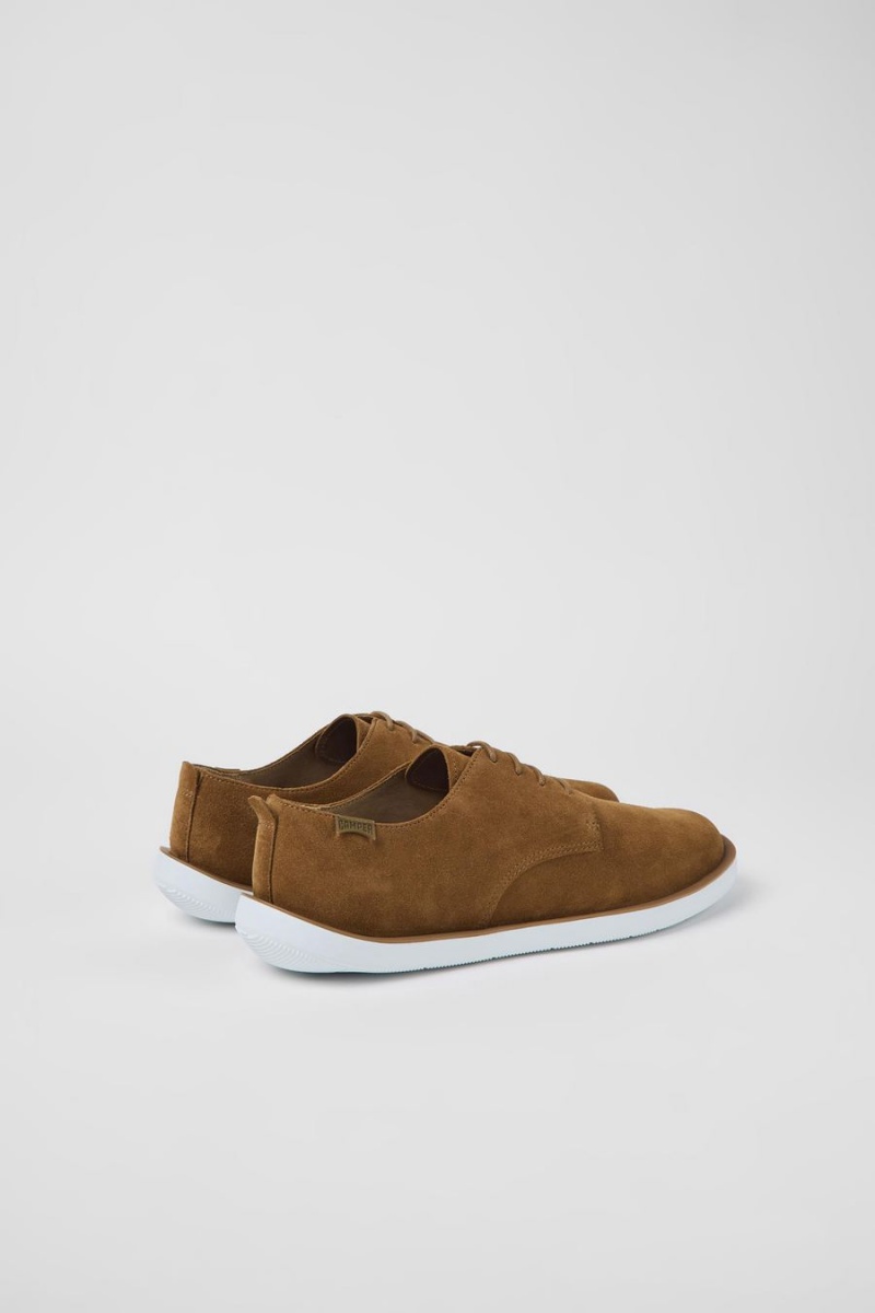 Zapatillas Camper Wagon Nubuck Hombre Marrones | TPEMK-5347