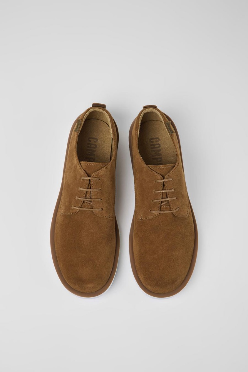 Zapatillas Camper Wagon Nubuck Hombre Marrones | TPEMK-5347