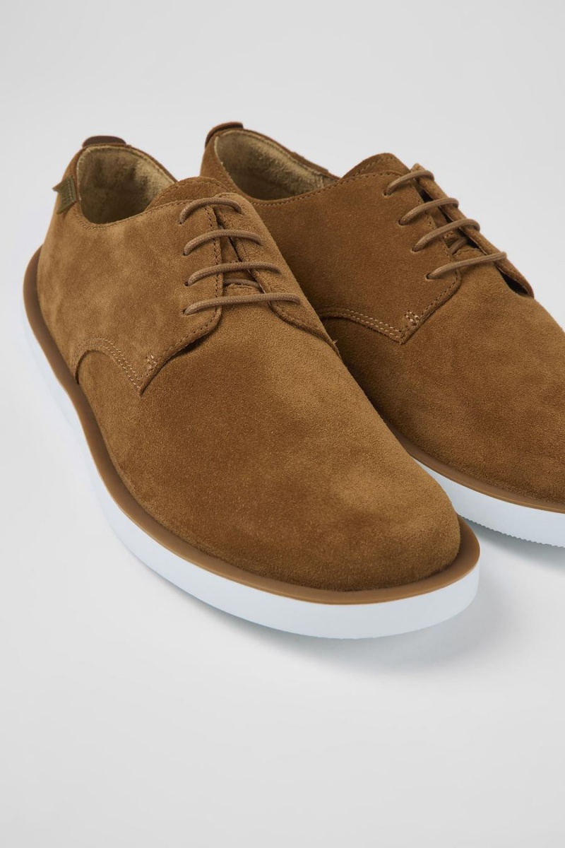 Zapatillas Camper Wagon Nubuck Hombre Marrones | TPEMK-5347