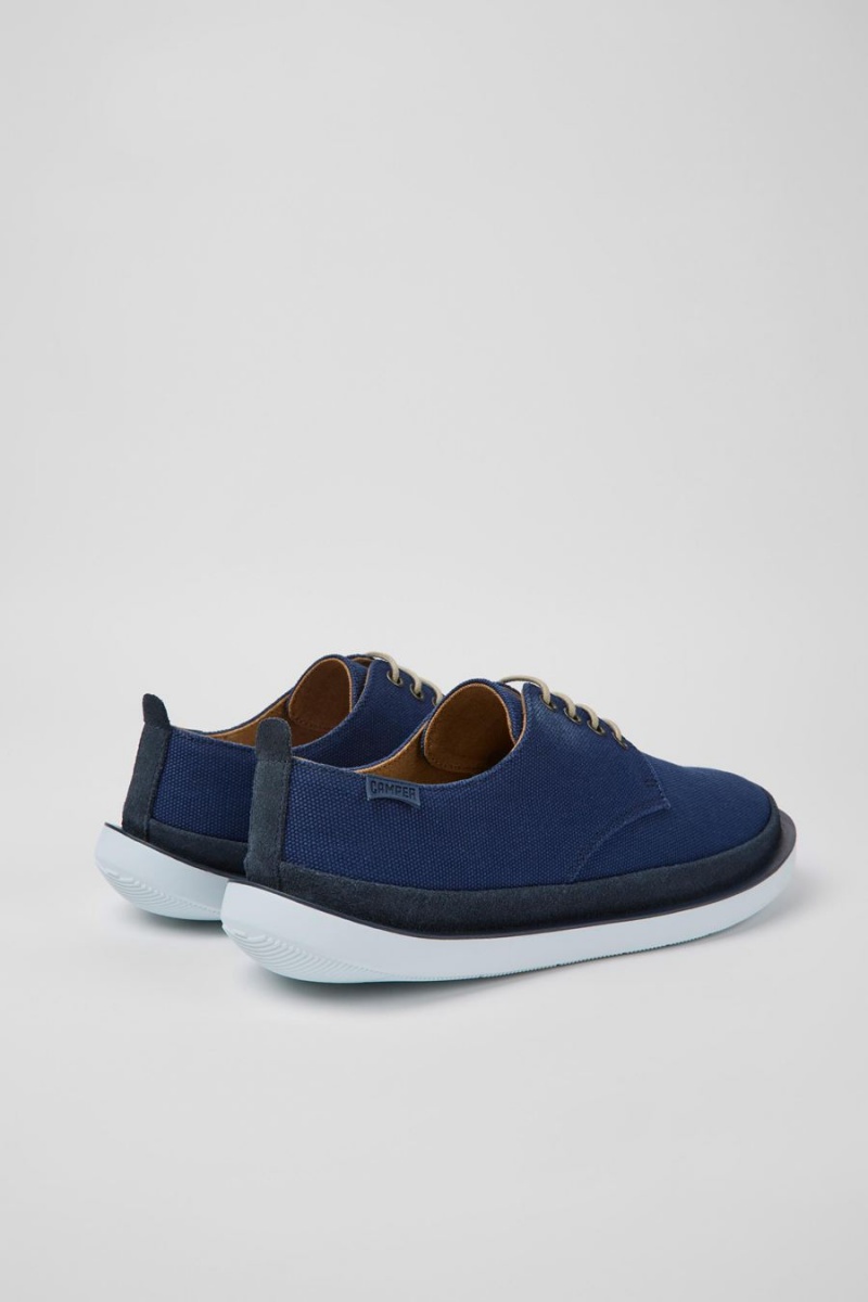Zapatillas Camper Wagon Textil Nubuck Hombre Azules | CRDTZ-1452