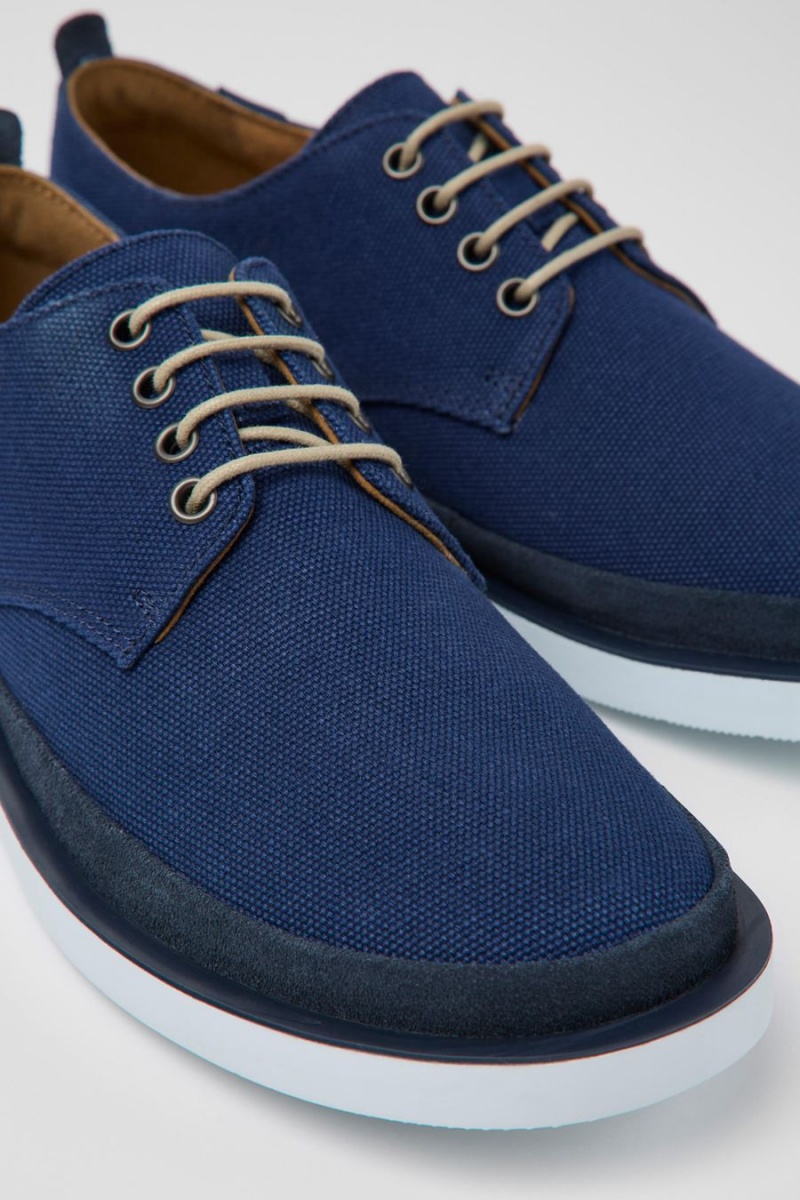 Zapatillas Camper Wagon Textil Nubuck Hombre Azules | CRDTZ-1452