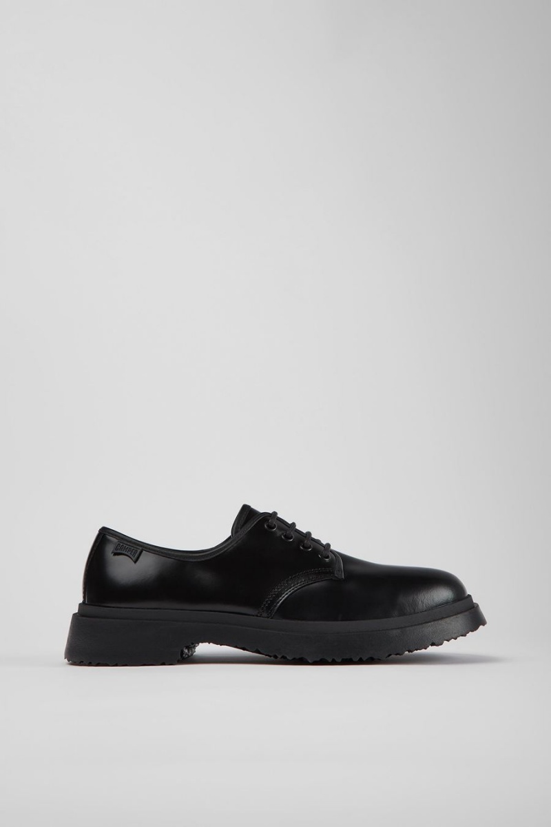 Zapatillas Camper Walden Cuero Hombre Negras | CTBQA-3018
