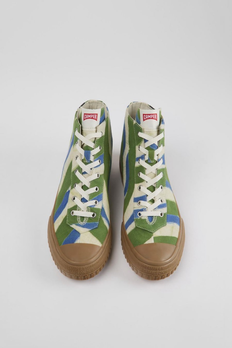 Zapatillas Camper X Efi Organic Algodon Mujer Verde | XPOEA-3261