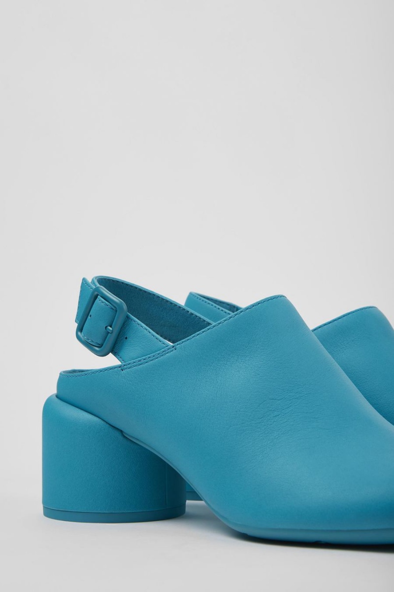 Zapatos Cuña Camper Niki Cuero Heels Mujer Azules | WPKMR-1573