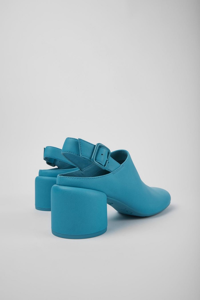 Zapatos Cuña Camper Niki Cuero Heels Mujer Azules | WPKMR-1573