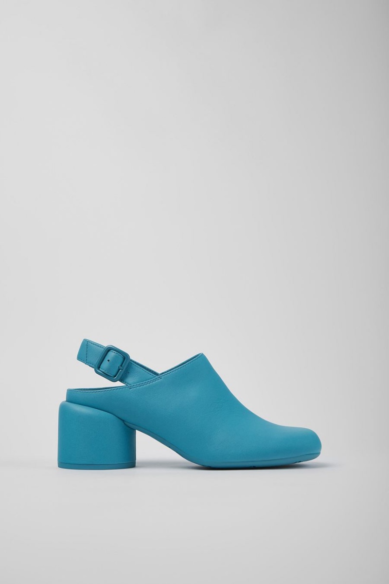 Zapatos Cuña Camper Niki Cuero Heels Mujer Azules | WPKMR-1573