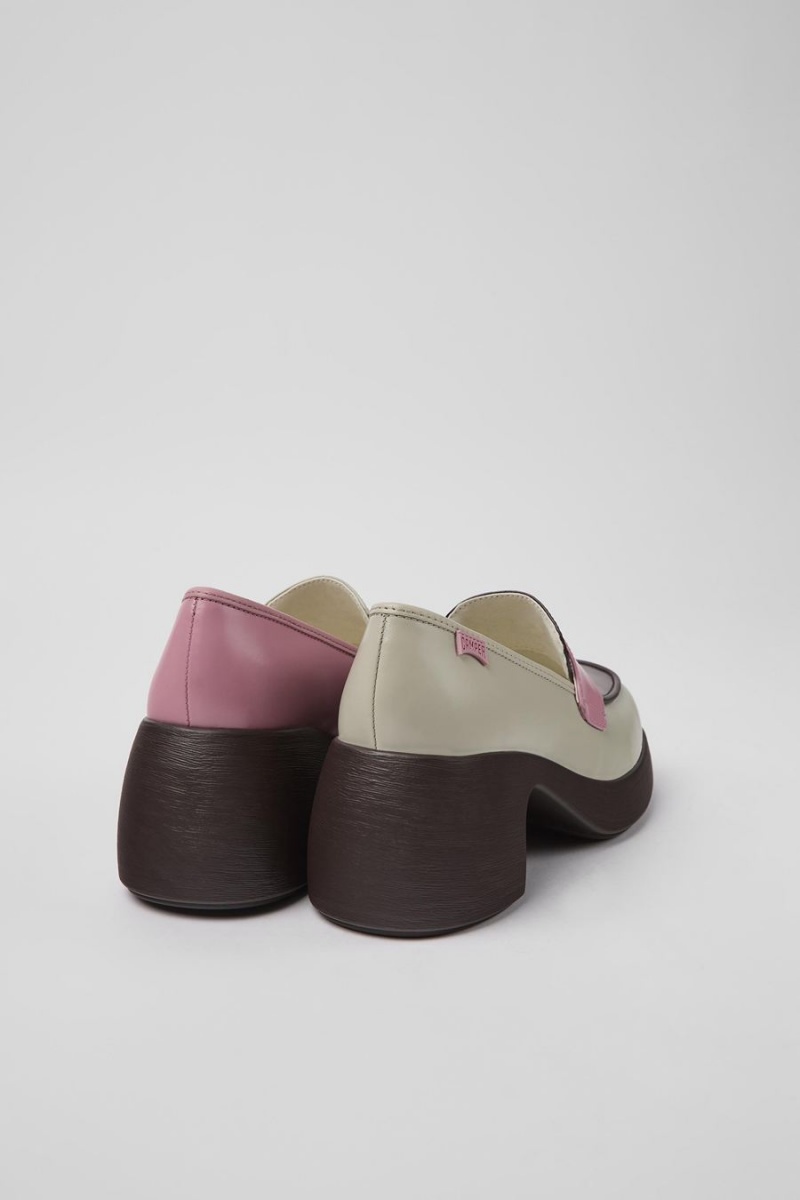 Zapatos Cuña Camper Twins Cuero Mujer Multicolor | USYXZ-3561